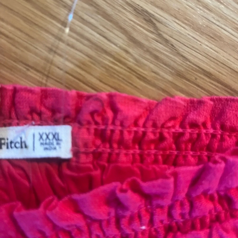 Abercrombie & Fitch A&F Linen Blend Ruched Crop Tank Top Pink Sleeveless XXXL - Picture 4 of 4